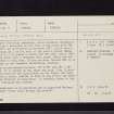 Peebles, Cross Kirk, NT24SE 8, Ordnance Survey index card, Recto