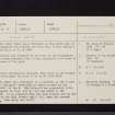 Peebles, NT24SE 18, Ordnance Survey index card, Recto