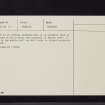 Ven Law, NT24SE 25, Ordnance Survey index card, page number 2, Verso