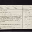 Ven Law, NT24SE 32, Ordnance Survey index card, page number 1, Recto