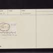 Ven Law, NT24SE 32, Ordnance Survey index card, Recto