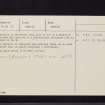 Kittlegairy Burn, NT24SE 33, Ordnance Survey index card, page number 3, Recto