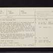 Ven Law, NT24SE 42, Ordnance Survey index card, Recto