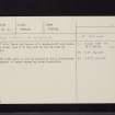 Ven Law, NT24SE 44, Ordnance Survey index card, Recto