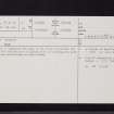 Peebles, NT24SE 47, Ordnance Survey index card, page number 1, Recto