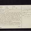 Black Meldon, NT24SW 3, Ordnance Survey index card, page number 1, Recto