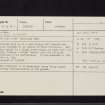 Meldon Burn, NT24SW 7, Ordnance Survey index card, Recto