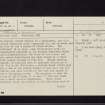 Black Meldon, NT24SW 11, Ordnance Survey index card, page number 1, Recto