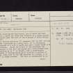 Meldon Burn, NT24SW 15, Ordnance Survey index card, page number 1, Recto