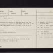 Sheriff Muir, NT24SW 40, Ordnance Survey index card, Recto