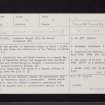 Moorfoot, NT25SE 1, Ordnance Survey index card, page number 1, Recto