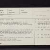 Galachlaw, NT26NE 4, Ordnance Survey index card, Recto