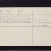 Moredun, NT26NE 26, Ordnance Survey index card, page number 2, Verso