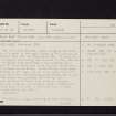 Mavisbank House, NT26NE 43, Ordnance Survey index card, page number 1, Recto