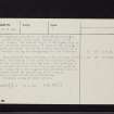 Mavisbank House, NT26NE 43, Ordnance Survey index card, page number 2, Verso