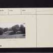 Mavisbank House, NT26NE 43, Ordnance Survey index card, Recto