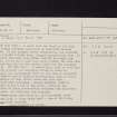 Edinburgh, Fairmilehead, Buckstone Road, NT26NW 25, Ordnance Survey index card, Recto