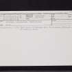 Edinburgh, Fairmilehead, Buckstone Road, NT26NW 25, Ordnance Survey index card, Recto