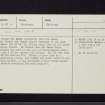 Camus Stone, NT26NW 26, Ordnance Survey index card, Recto