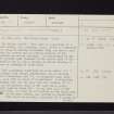Maiden Castle, NT26SE 17, Ordnance Survey index card, page number 1, Recto