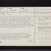 Gorton House, NT26SE 18, Ordnance Survey index card, page number 1, Recto