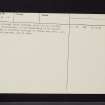Gorton House, NT26SE 18, Ordnance Survey index card, page number 2, Verso