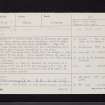 Marchwell, NT26SW 12, Ordnance Survey index card, page number 1, Recto