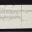 Martyrs' Cross House, NT26SW 27, Ordnance Survey index card, Recto