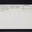 Penicuik, Gasworks, NT26SW 43, Ordnance Survey index card, Recto