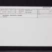Edinburgh, 32-44 Newhaven Road, Bonnington Tannery, NT27NE 59, Ordnance Survey index card, Recto