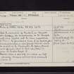 Edinburgh, Holyrood Palace, Chapel Royal, NT27SE 35.11, Ordnance Survey index card, Recto