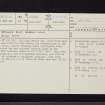 Edinburgh, Holyrood Park, Arthur's Seat, Queen's Drive, NT27SE 82, Ordnance Survey index card, page number 1, Recto