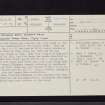 Edinburgh, Holyrood Park, Arthur's Seat, Queen's Drive, NT27SE 83, Ordnance Survey index card, page number 1, Recto