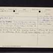 Edinburgh, (Old) Saughton Hall, NT27SW 9, Ordnance Survey index card, Recto