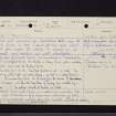 Edinburgh, Corstorphine Hill, NT27SW 23, Ordnance Survey index card, Recto