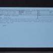 Edinburgh, Burgh Muir, NT27SW 99, Ordnance Survey index card, Recto