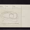 Dunearn, Fort, NT28NW 8, Ordnance Survey index card, Recto