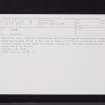 Orrock, NT28NW 62, Ordnance Survey index card, Recto