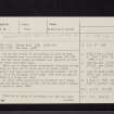 Abbotshall, NT29SE 5, Ordnance Survey index card, page number 1, Recto