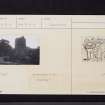 Ravenscraig Castle, NT29SE 11, Ordnance Survey index card, page number 2, Verso