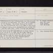 Wolfcleuchhead, 'Loupin' Stone', NT30NW 2, Ordnance Survey index card, Recto
