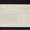 Purvis Hill, NT33NE 1, Ordnance Survey index card, page number 1, Recto