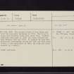 Pirn House, NT33NW 20, Ordnance Survey index card, Recto