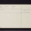 Cardrona House, Dovecot, NT33NW 29, Ordnance Survey index card, page number 2, Verso