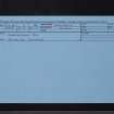 Hangingshaw Rig, NT33SE 4, Ordnance Survey index card, Recto