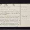 Temple House, NT35NW 2, Ordnance Survey index card, page number 1, Recto