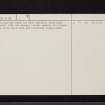 Elphinstone Tower, NT36NE 2, Ordnance Survey index card, page number 2, Verso