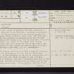 Cousland, Chapel, NT36NE 13, Ordnance Survey index card, page number 1, Recto