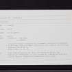 Langlaw, NT36NE 34, Ordnance Survey index card, Recto