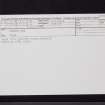 Preston Hall, NT36NE 61, Ordnance Survey index card, Recto